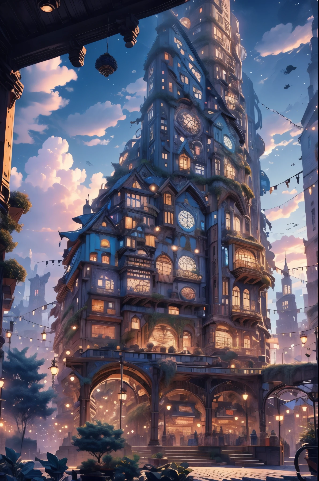Une ville où les bâtiments sont des puzzles géants qui se réorganisent chaque nuit. chef-d&#39;œuvre, oeuvre d&#39;art folle, image unique aidma-niji, niji 