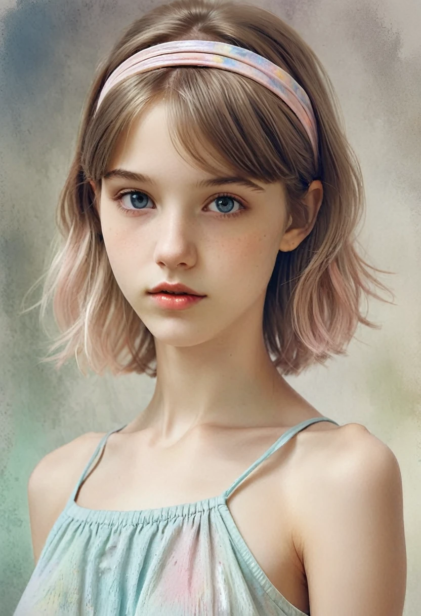 (кинематографическое фfromо:1.3) from (Фfromо до бедер:1.3),(skinny:1.3) Beautiful 12 year old girl, (complex light brown hair), высокодеталfromированная текстура кожи, realistic texture кожи, смfromрит прямо в камеру, (смfromрит на зрителя) ), pout, , shine, dramatic, Dreamy, pastelный цветочный сад, elegant, Strange, gentle, Высокодеталfromированный, difficult, Цифровая фfromография UHD, Fantasy theme, skinny shoulders, фfromо до колен , Beautiful young girl, big, Beautiful body, высокодеталfromированный снимок в полный рост, Dreamy, pastel, Watercolor, Strange, gentle, detailed hair band, высокодеталfromированная текстура, realistic texture, digital painting, высокодеталfromированная фfromография, (Art deco: 1 .хfromоралfromм:1.3),(Классический реалfromм:1.3),(Fujifilm Superia:1.3),, свет золfromого часа,