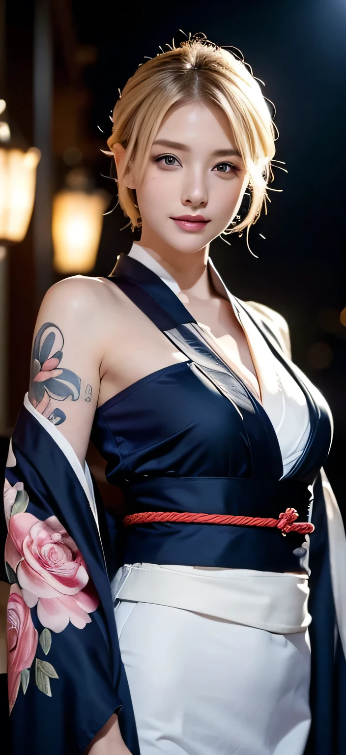 Glasses、Noble kimono、kimono、blue eyes、firework、blonde、Tattoos all over the body、Sexy Face、short hair、More than one person、((Three women:1.5))、Three people lined up、Full body photo、Sexy Face、short hair、 A look of complete lust、(((masterpiece)))、((highest quality))、((Ultra-realistic))、Mature woman、Mature woman、perspective、Very detailed、The perfect temptation、Best image quality、Fine-grained image quality、beautiful、European, woman, French, woman Italian, Italian, smile、blue eyes、jewelry, blue eyes, Realistic, High resolution, Soft Light,Hip Up, Glowing Skin, (Detailed face),tattoo, jewelry, , night, blonde, Wavy Hair,attractive appearance, smile, Perfect Style,Ｄcup 、 Perfect balance, 