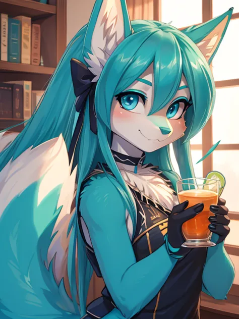 Miku Hatsune, alta definicion, orejas de kitsune, college girl, cheers girl, deep blue eyes high definition, minifalda, alta def...