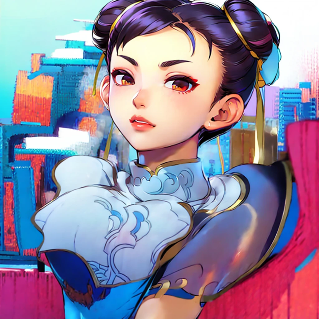 Chun-Li with Big ass, Big tits, blowjob, cum, 