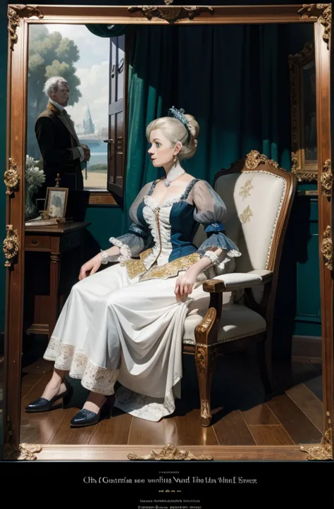 Catherine the Great travelling around the world in a transparent dress
