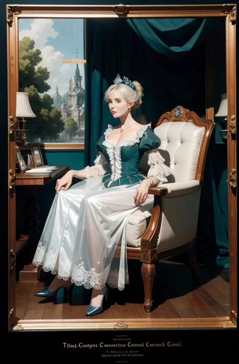 Catherine the Great travelling around the world in a transparent dress