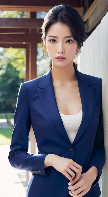 Tall and slender beauty、The beauty of a suit、huge 、Undershirt、Cool Beauty、career woman、Japanese Beauty、Modeled、