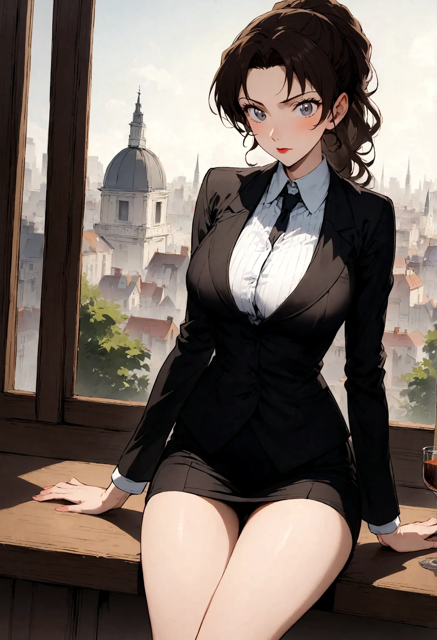 detective conan，eri kisaki，female lawyer