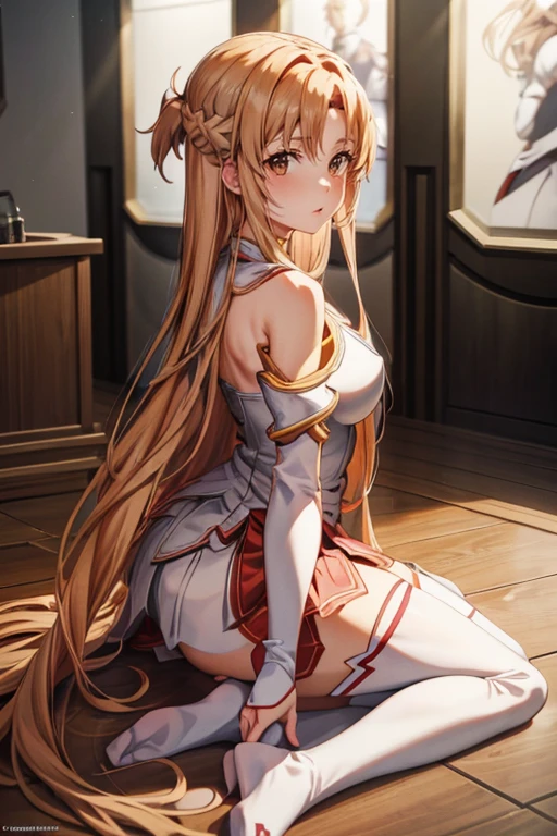 (لقطة لكامل الجسم, asuna from Sword Art Online, أنيمي وايفو, ArtJam, اعلى جودة, 1 فتاة, 8 ك, مفصل جدا, إضاءة السينما)

asuna, Loveable أنيمي وايفو from Sword Art Online, is  skillfully depicted in a لقطة لكامل الجسم by the masterful artist, ArtJam. صورة, عمل مذهل مع اهتمام كبير بالتفاصيل, تم تقديمه بدقة 8K مذهلة, يمكنني تصوير كل تفاصيل ملامحها بدقة.. لها طويلة, flowing blonde hair cascades down her back under the إضاءة السينما, تسليط الضوء على كل خصلة、تعكس البيئة المحيطة