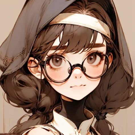 (highest quality:1.2,Absurd,Realistic,Detailed face),1 girl,Nuns,church,Alternative Hairstyles,Detailed Background,Glasses,Very ...