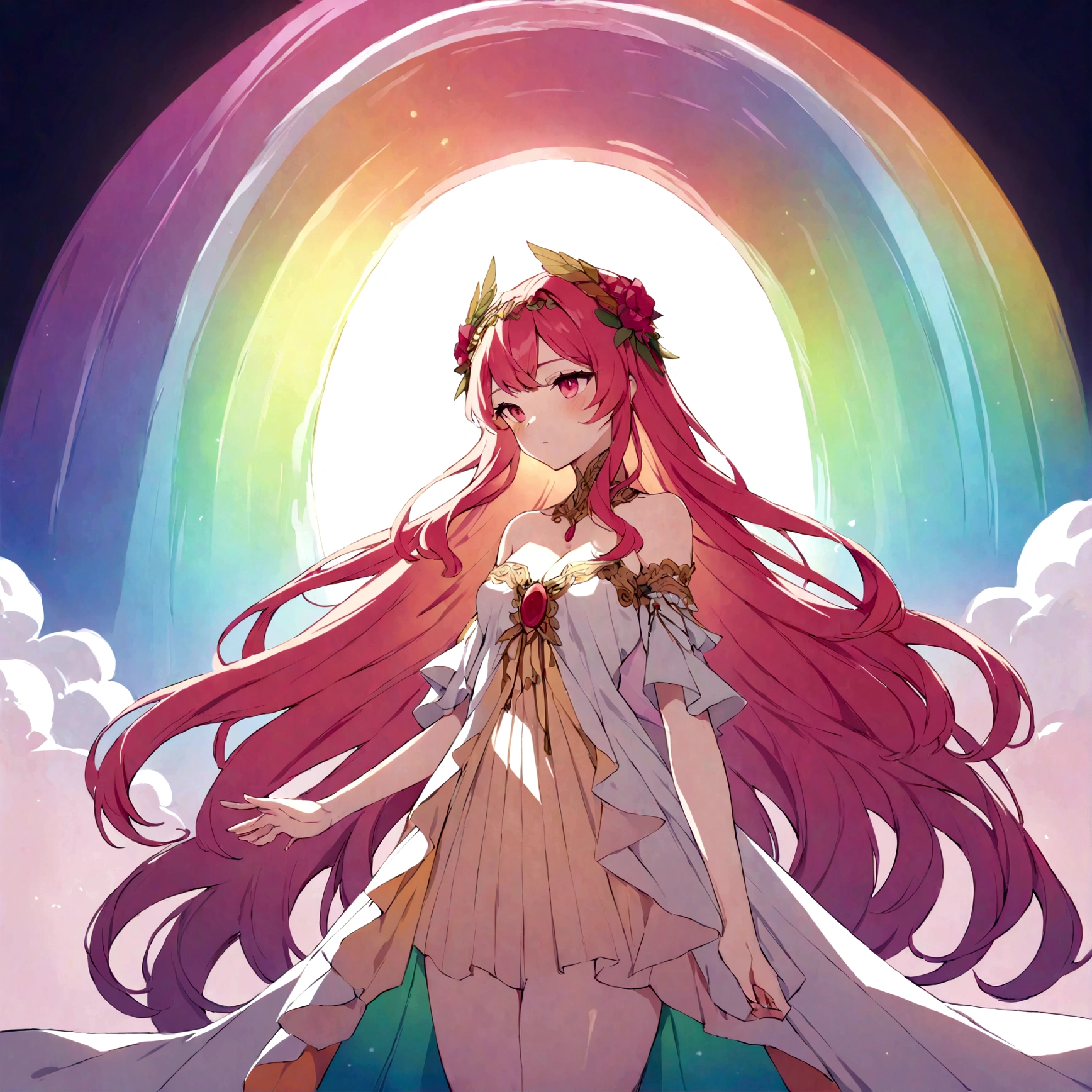 eine Regenbogenversion der Göttin Persephone