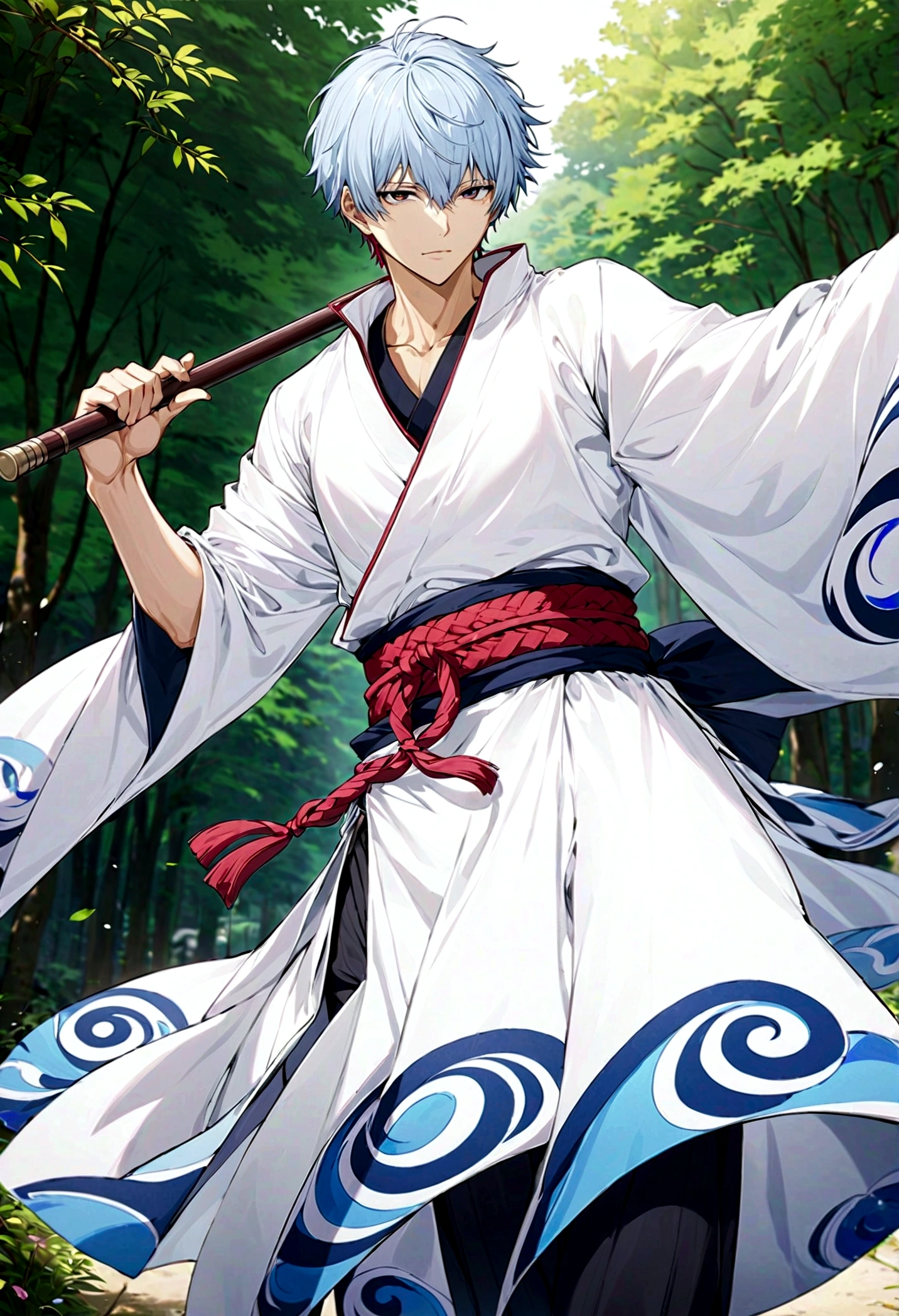 Masterpiece, best quality, detailed, Gintama, Sakata Gintoki - SeaArt AI