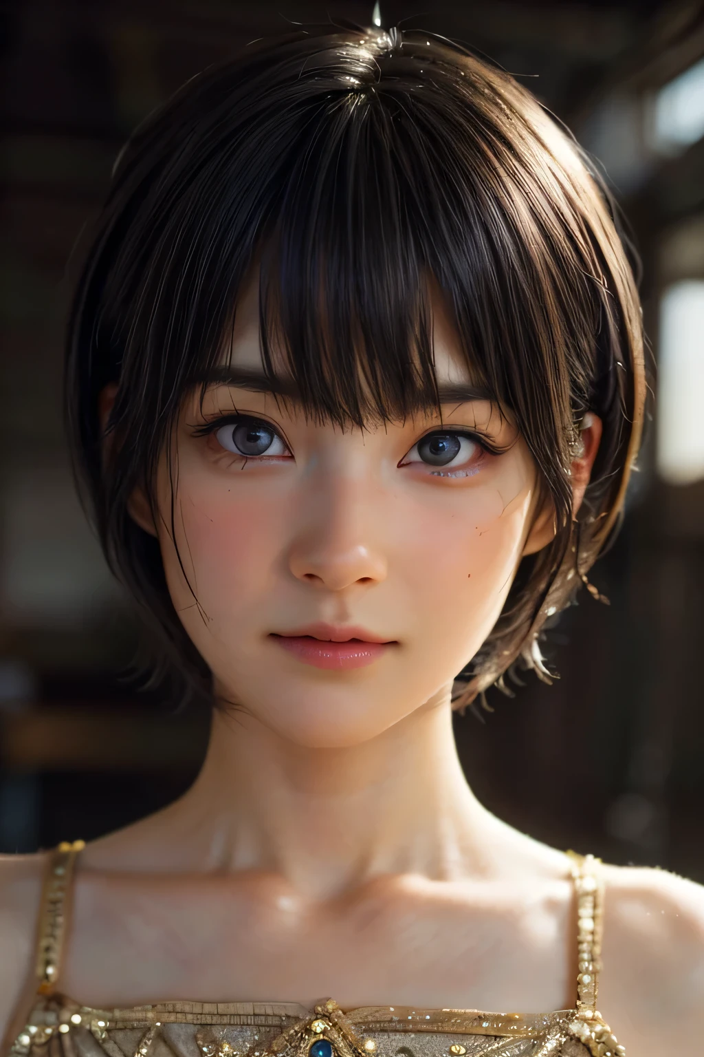 (NSFW:-1.5), (masterpiece:1.3), (8k, photorealistic, RAW photo, best quality: 1.4), 
cinematic lighting, 
(1boy), beautiful face, (realistic face), 
beautiful hairstyle, (short hair :1.5),
realistic eyes, beautiful detailed eyes, 
(realistic skin), beautiful skin, 
(dress), 
absurdres, attractive, 
ultra high res, ultra realistic, highly detailed, 
golden ratio, 1girl, 