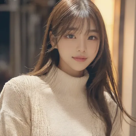 Alafe asian woman with long hair and turtleneck sweater, Jaeyoung Nam, Gorgeous Young Korean Woman, Lee Ji-eun, Lee Ji-eun, Beau...