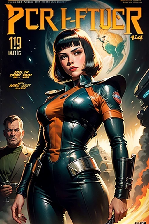 Винтажная научная фантастика «Криминальное чтиво» ART Обложка журнала «Pulp Magazine Sci-Fi 1940»