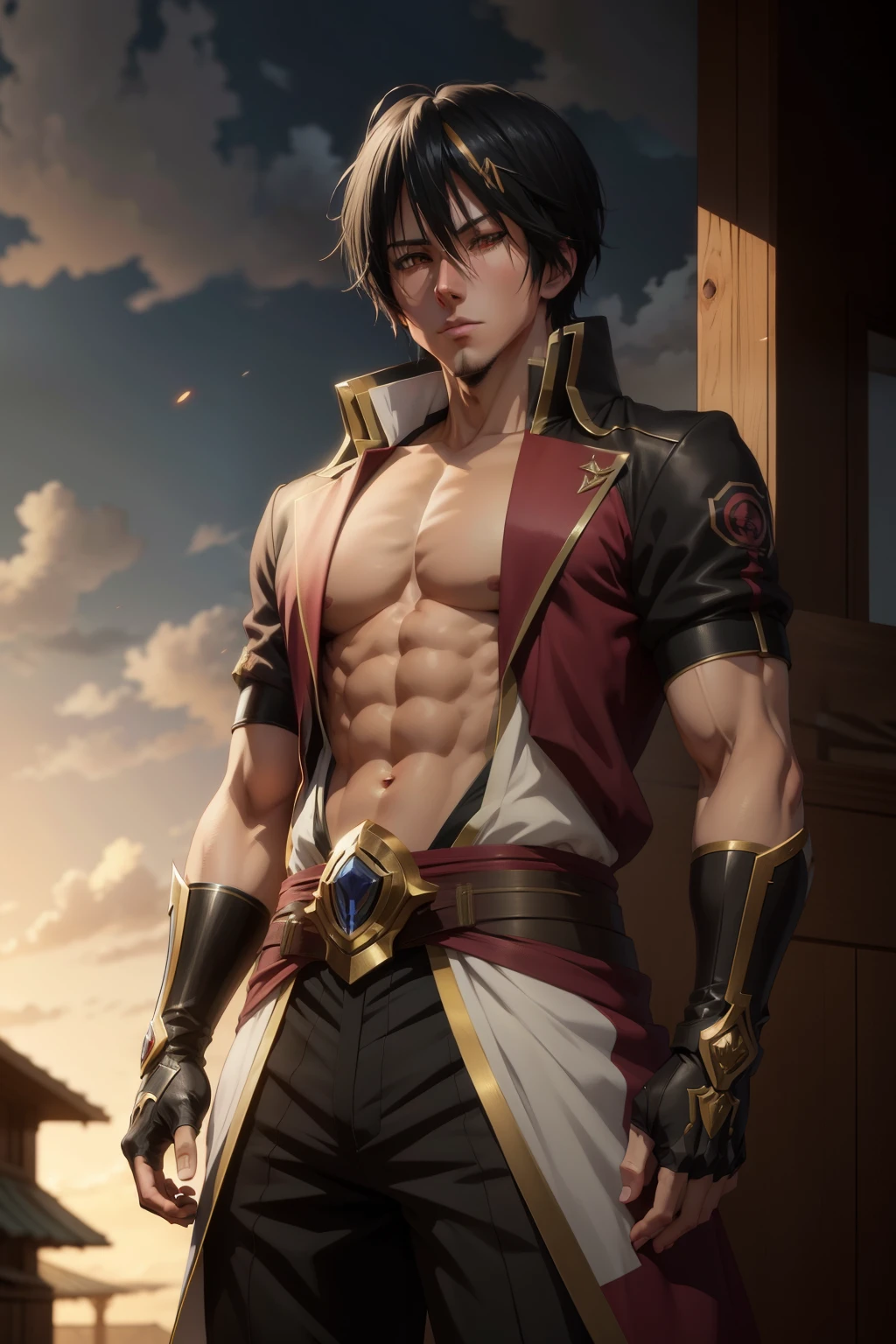 male, 8K Anime Art Style, In anime style、8K animation with detailed drawings, (​masterpiece, Best Quality), High resolution, Ultra-detailed, ultra-sharp, Cinematic lighting