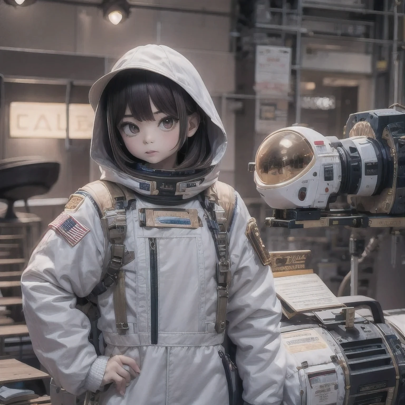 （（（Mean  1  Girls）））Linen future spacesuit