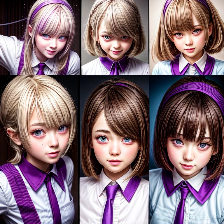 ((through wall)), SchoolGirls wearing uniforms with Thongs, Glistening ivory skin, no legwear, name plate . (Character concept art:1.4), Different types of hair colors, (((NOGIZAKA face variations)))  Extremely Detailed very KAWAII face variations, perfect anatomy, Childish, captivating gaze, elaborate detailed Eyes with (sparkling highlights:1.2), long eyelashes、Glossy RED Lips with beautiful details, Coquettish tongue, Rosy cheeks . { (Dynamic joyful expressions) | :d) }, Random eye color, (large eyes:-1) .