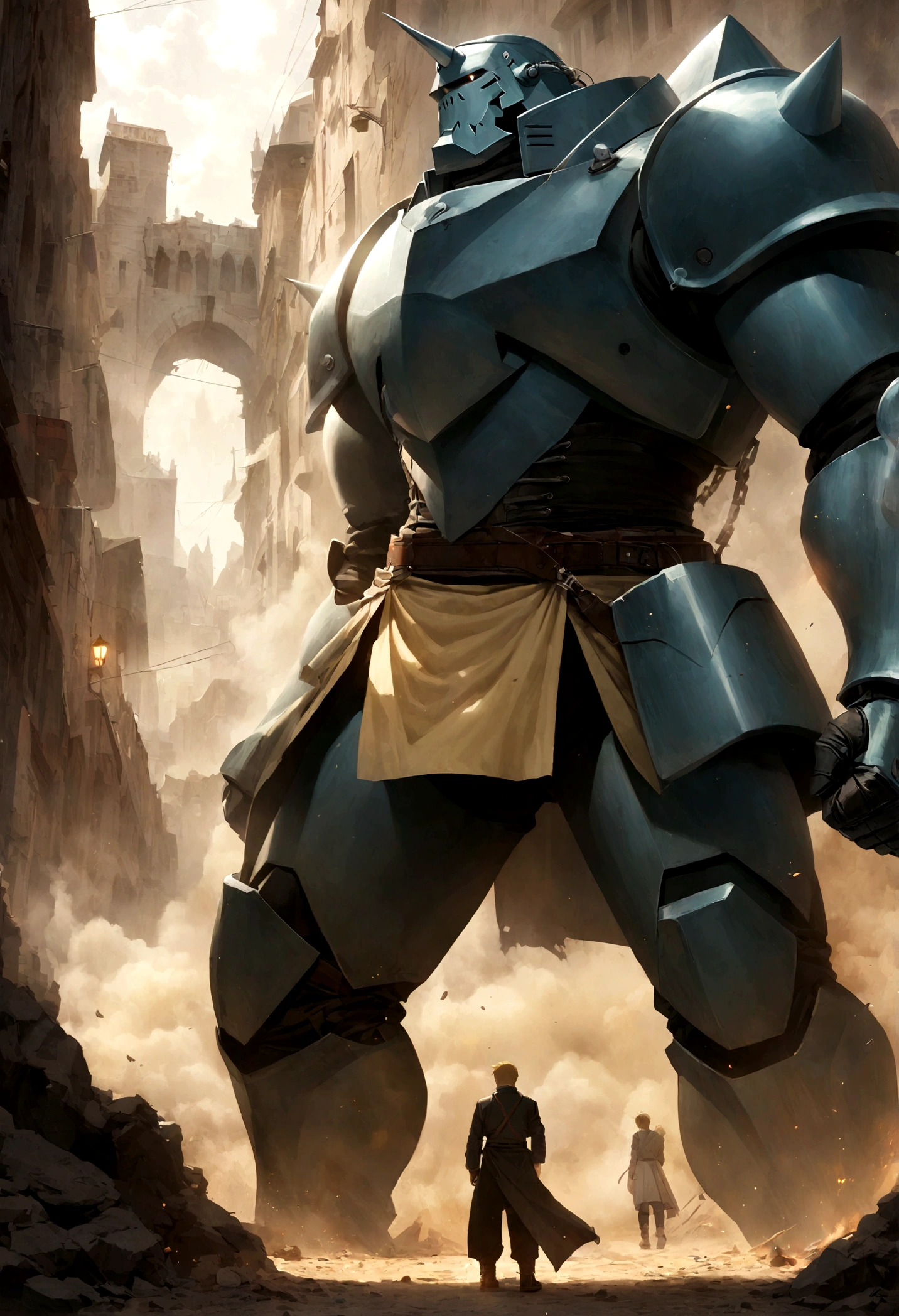 Fullmetal Alchemist，Alphonse Elric，knight，two - handed sword