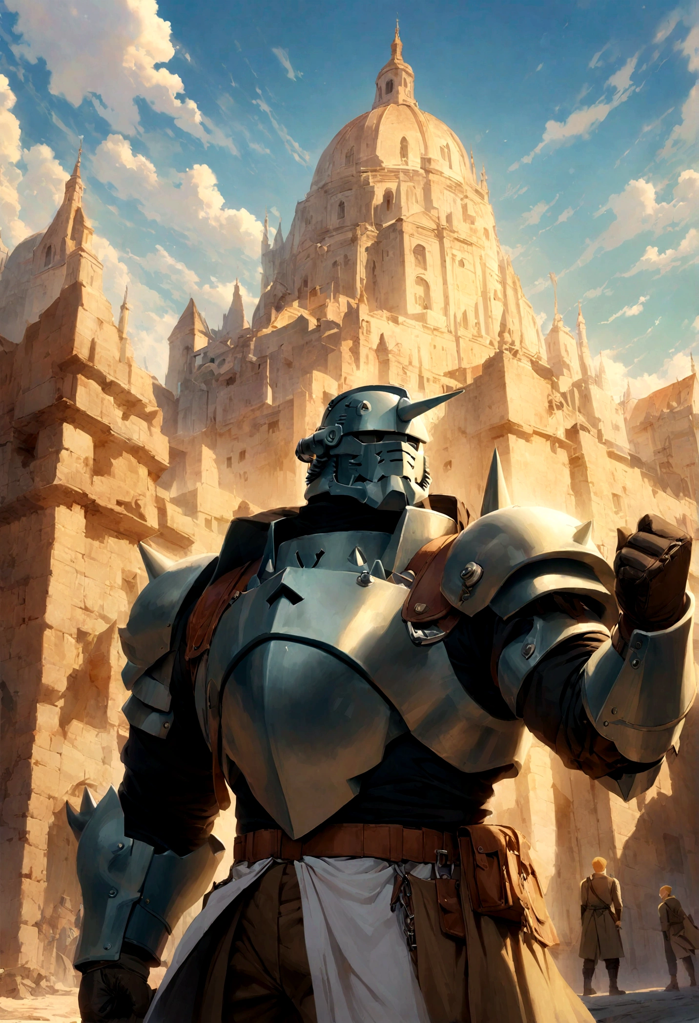 Fullmetal Alchemist，Alphonse Elric，knight，two - handed sword