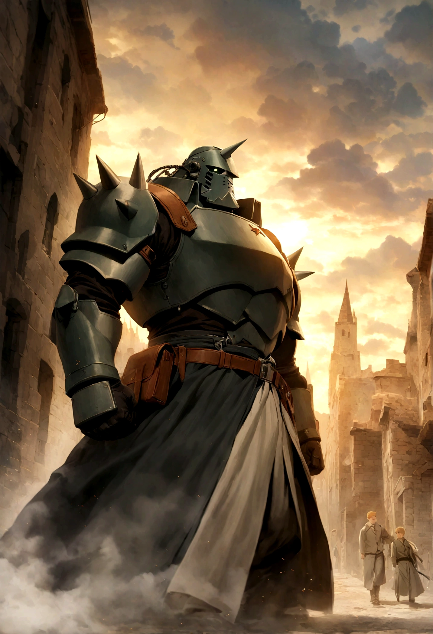 Fullmetal Alchemist，Alphonse Elric，knight，two - handed sword