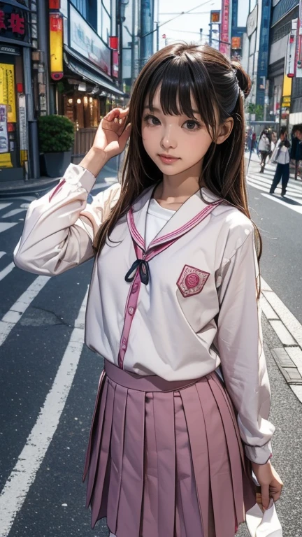Photographed by a professional photographer、Highly detailed CG Unity 8k wallpaper、highest quality、Super detailed、masterpiece、Realistic、Photorealistic、Highly detailed cute girl、(((10 years old、Young Face)))、(((Wearing Japanese school uniform)))、High 、((Roll up the skirt yourself)))、(Lift it yourself)、、Bottomless、blush、Lips parted、Looking at the audience、Semi Body Shot、(Many people々)、(On the streets of Tokyo)、(((Excitedly showing off one&#39;s genitals )))、(((Beautiful cat、Real Pussy)))、(((Expressions of Ecstasy、Face blush)))