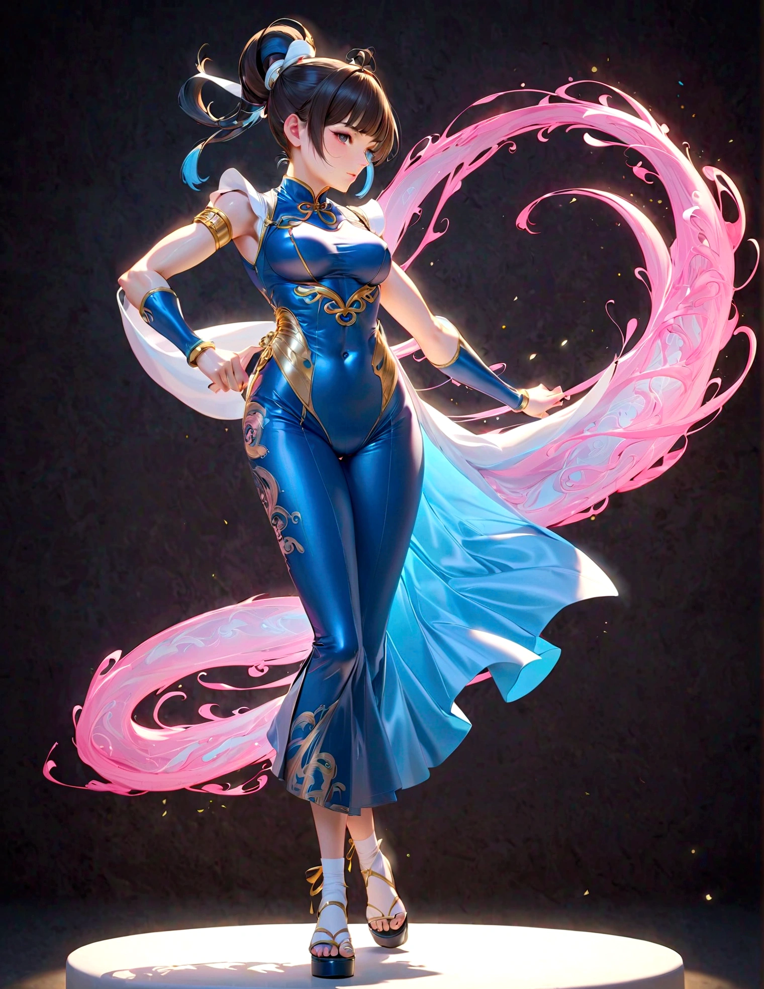 chunli de “lutador de rua”，Anatômico correto，corpo todo，lindo，Sozinho，Xianxia