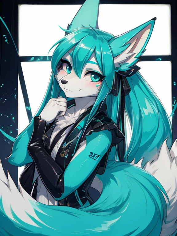 Miku Hatsune, alta definicion, orejas de kitsune, ella veneno