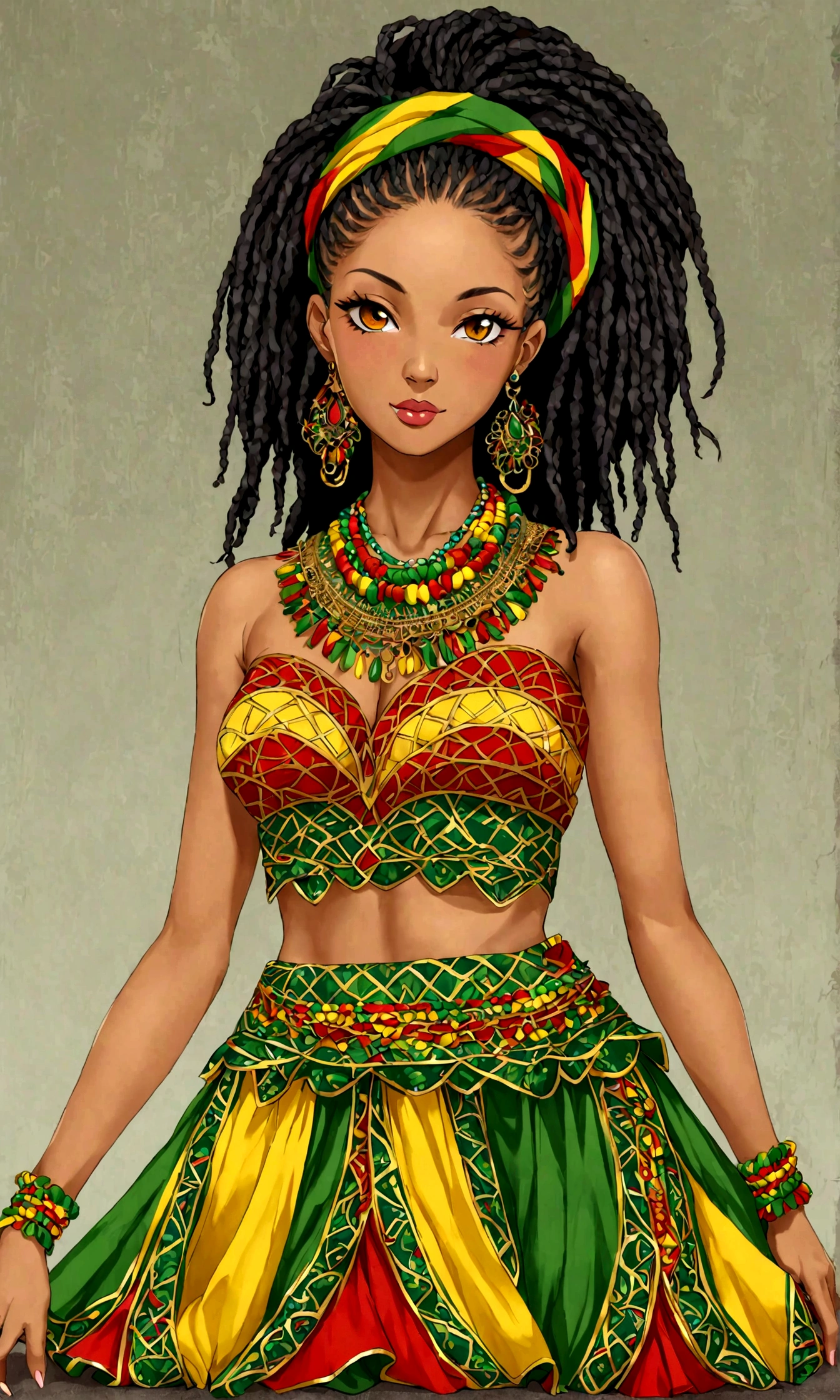 Reggae Fashion Girl - SeaArt AI