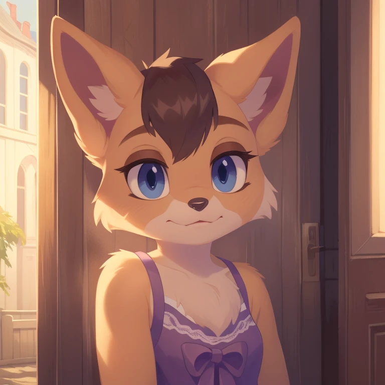 cat anthropomorphic home clothes, Cute face, fluffy ears, furry tail, Bust with exquisite lighting and shadows, Highest quality fine lines and refined facial features, Good ambient light, Ultra-fine fur、Volumetric light is very detailed,Finest quality furry art