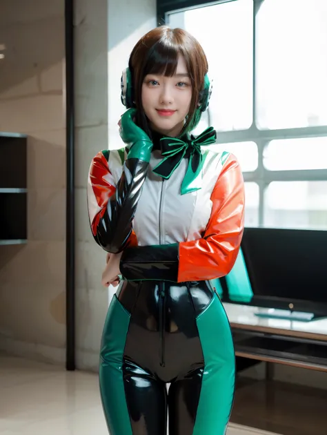(extremely detailed CG), (best quality), 1girl,solo perfect face, shiny skin, lustrous skin, wide hips, narrow waist, kamen ride...