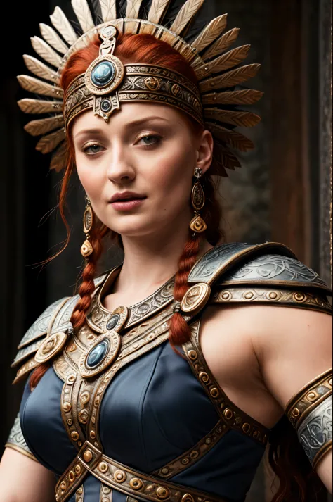 Face of Sophie Turner, Sansa Stark played by Sophie Turner, the de facto Lady of the Eyrie, is a 40-year-old mature queen with a...