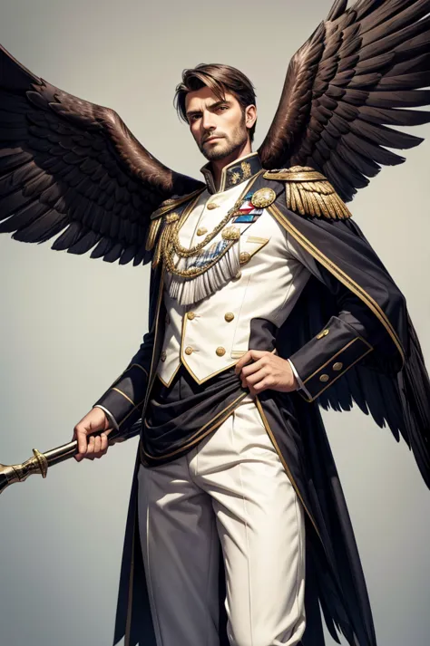 homem.roupa imperial. eagle wings