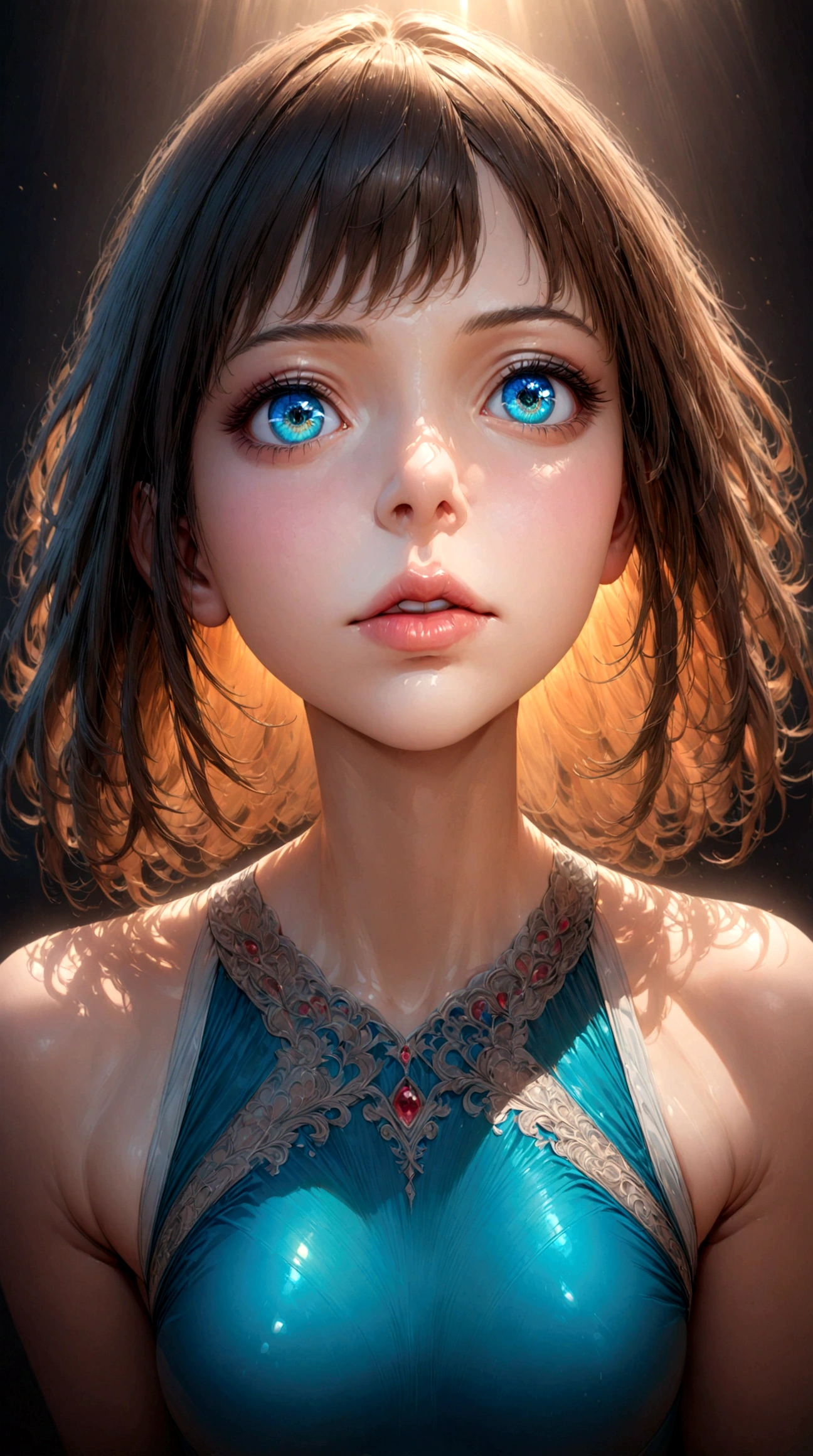 a high school girl wearing a gymnastics leotard, full body, extremely detailed, best quality, highly detailed face and features, beautiful detailed eyes, beautiful detailed lips, extremely detailed eyes and face, long eyelashes, photorealistic, 8k, HDR, studio lighting, sharp focus, physically-based rendering, ultra-fine painting, vivid colors, realistic, portrait