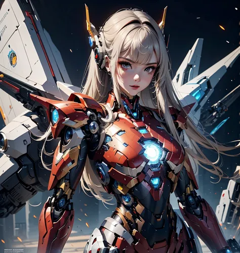 super detailed, advanced details, high quality, 最high quality, high resolution, 1080p, hard disk, beautiful,(iron girl),beautifu...