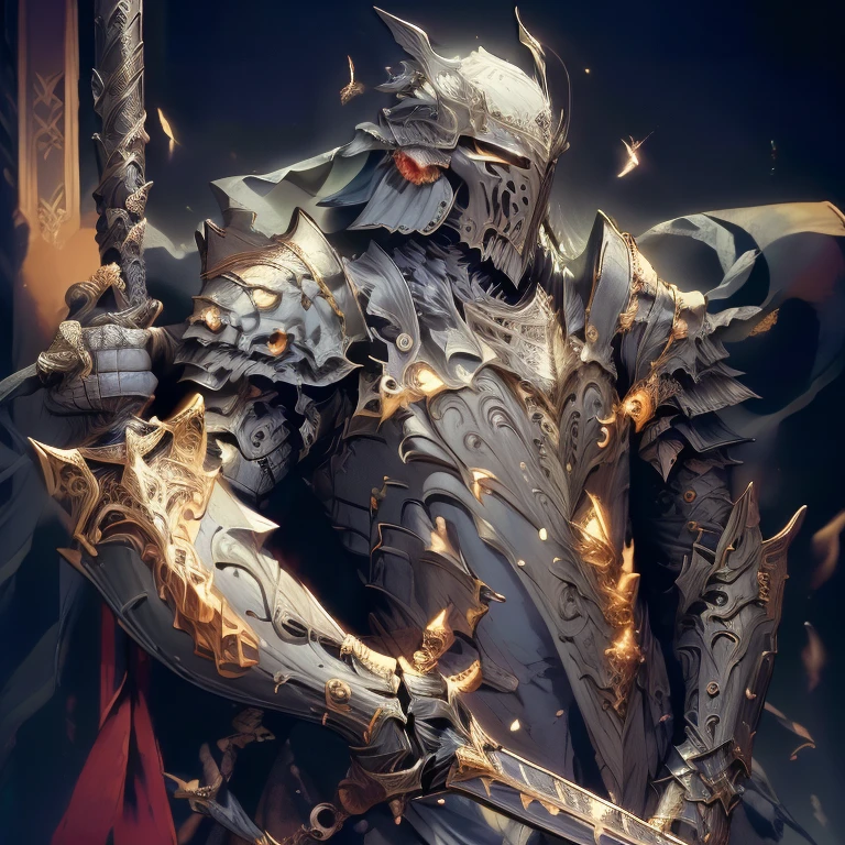 最high quality(8K,masterpiece,high resolution,最high quality,Highest quality realistic texture skin,Ultra-Realistic,Resolution up,,最high quality,High definition,)、Man Warrior、Short Hair、1 male, Fantasy Style、Short-haired young man with black hair、Dark Eyes、A fearless face、Flexible muscles、Black great sword on his back、Black Chainmail（Lock the curtains）、Red headband with black metal、Put your hand on the sword、Rin々A beautiful smile, Serious expression, On the battlefield, masterpiece, high quality, Portrait Shot, Wide-angle, Professional photography, Exquisite Armor Detail, Complex patterns,Long, thick straight sword、Helmet with a visible face