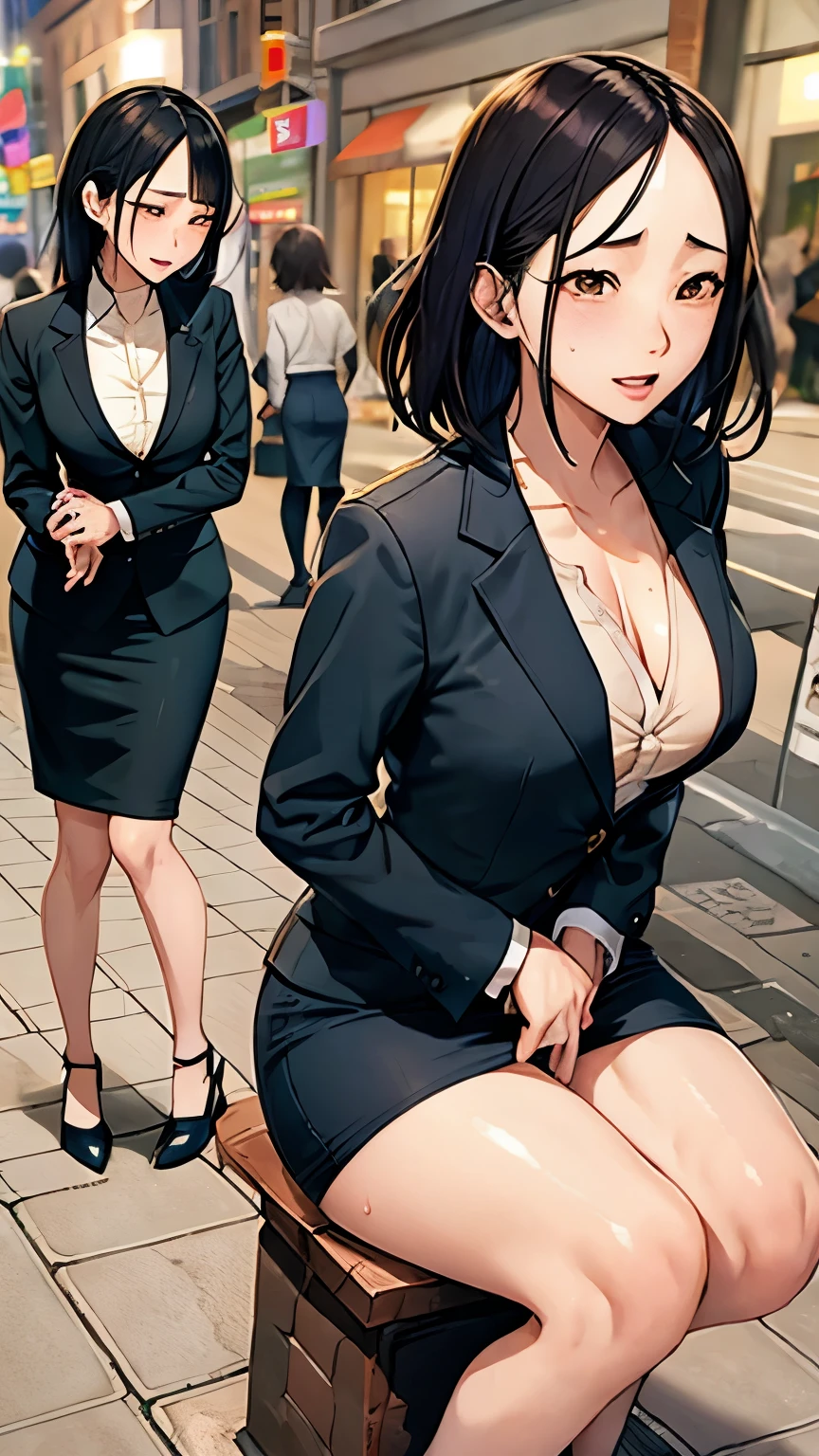 dildo,ten women:1.7,group photo:1.8,
stooping,Business  suit,pencil  skirt,
sweat,
steam,
shaggy hair,
Excitement, 
Unbuttoned first button,
forelock showing forehead,

#Quality UHigh resolution,1080p,16k,4K,8k,absolutely,Absurd,Anatomically correct,Awards,ultra high quality,Accurate,High resolution,Attention to detail,high quality,High resolution,masterpiece ,Realistic,RAW Photos,solve,retina,Super detailed,Textured skin,Super detailed ,ultraHigh resolution
