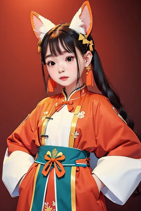 masterpiece、High resolution、Carrots placed　Chinese clothing