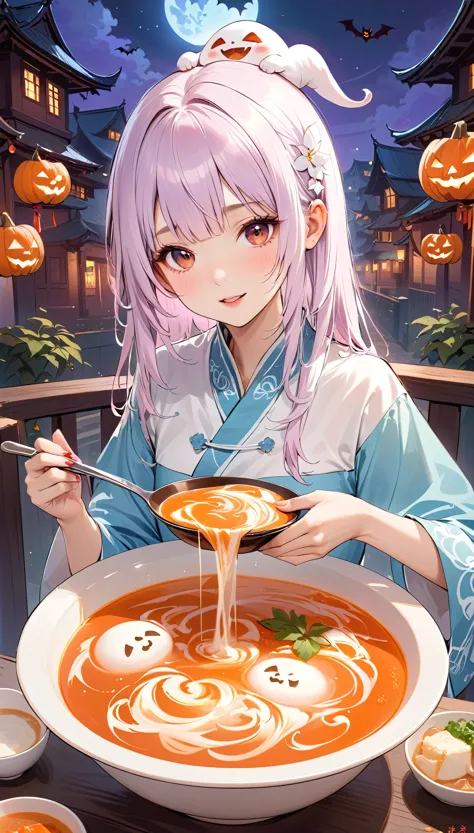 Chinese ghost stories。Naihe Bridge。Meng Po Serves Soup。Halloween，horrifying