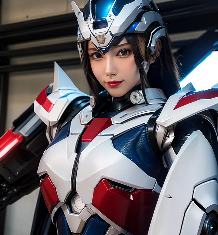  Super detailed, advanced details, high quality,  High resolution, 1080p, hard disk, beautiful,(Iron Patriot),Armor War,(Rocket Missile)Capture the big picture,beautiful,Mecha cyborg girl,battle mode,Mecha body girl,She is wearing a futuristic war machine weapon mecha,A powerful cyborg woman, sleek and futuristic, with advanced mechanical augmentations that enhance her strength and capabilities.