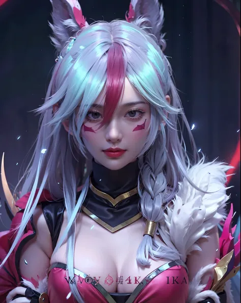 a close up of a 4 girls  ,greyhair , big booobs ,  shadowbringers cinematic, 4 k detail fantasy, a beautiful fantasy empress, ga...