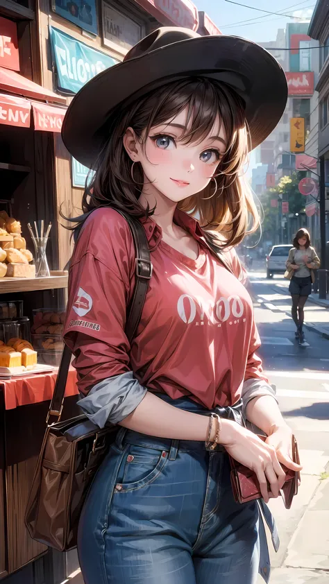 The background is the 1980s,cowboy clothes,sweetheart,sweet smile