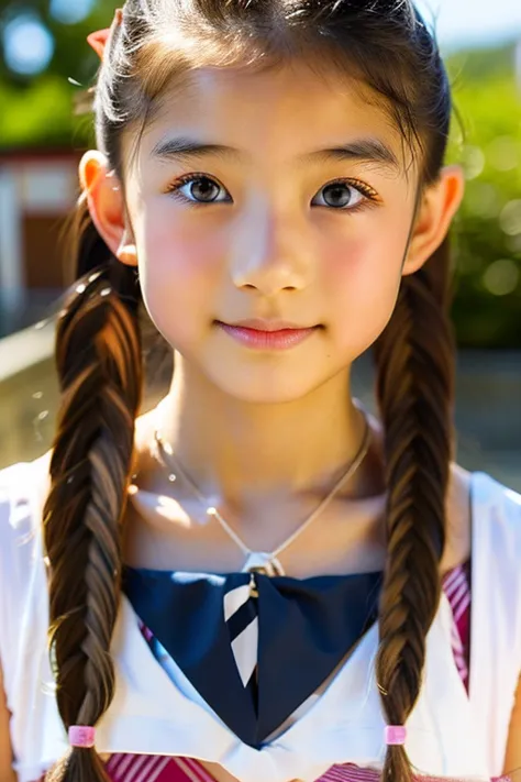 (Beautiful 14 year old Japan woman), Cute Face, (Deeply chiseled face:0.7), (freckles:0.6), Soft Light,Healthy white skin, shy, ...