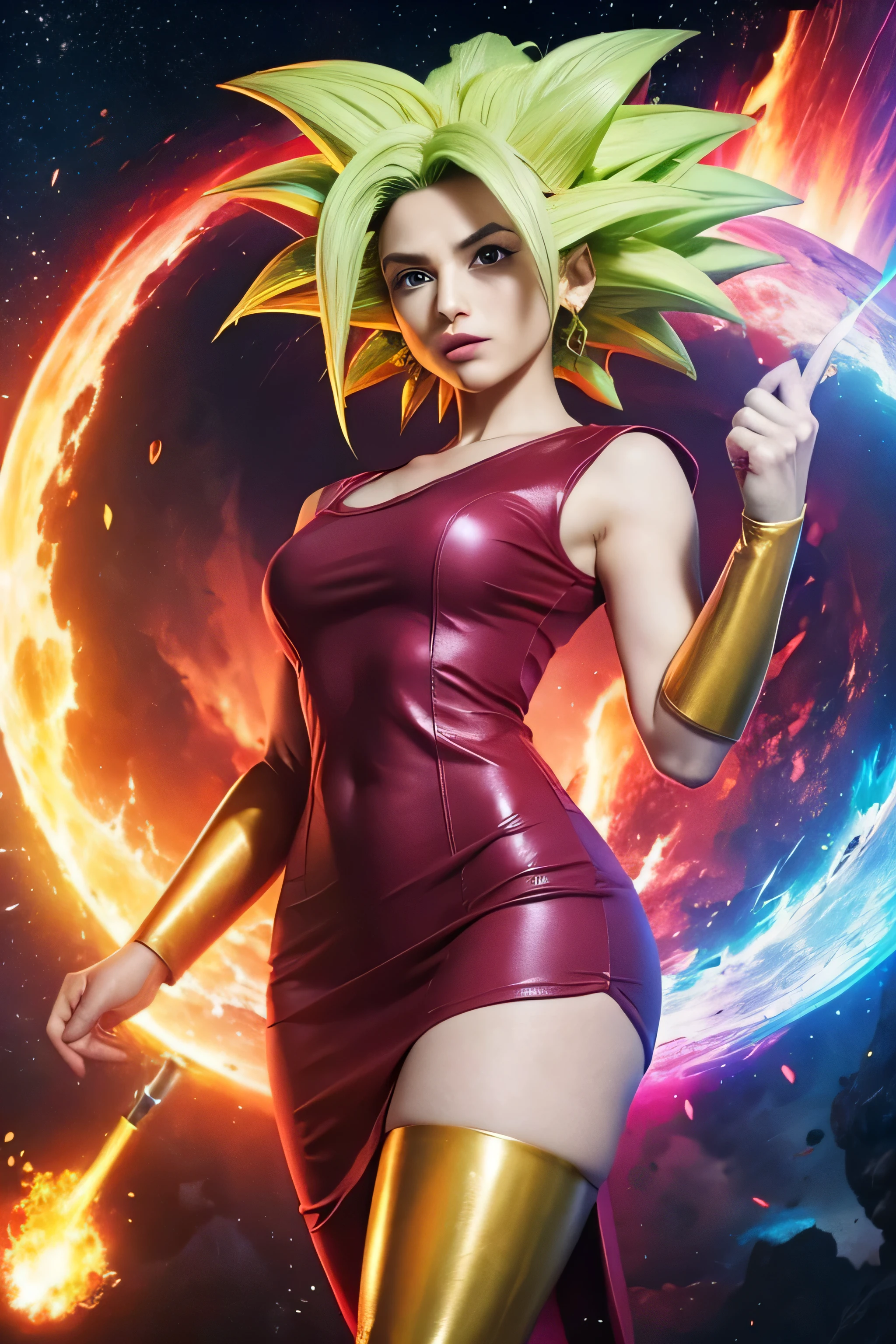 
kefla personnage de dragon ball super,réalité,tenue de gang feta junina