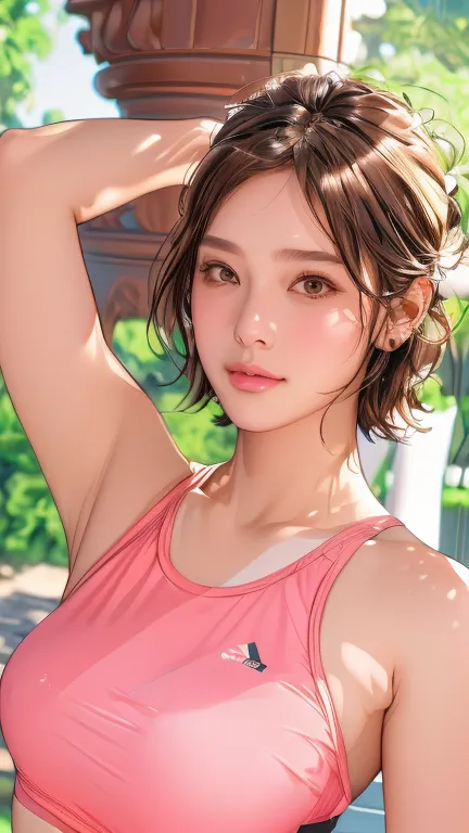 Highly detailed CG Unity 8k wallpaper, highest quality, Very detailed, Realistic, photo realistic, Very knowledgeable cute girl,...