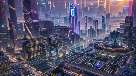 star wars altered carbon,vignette: drone shot, gorgeous details cyberpunk technology sense city neon sense a futuristic city wit...