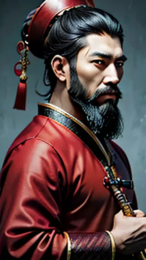 oriental、men in ancient chinese costumes、ancient chinese hairstyle men、three kingdoms、multiple warlords、highest quality、masterpi...