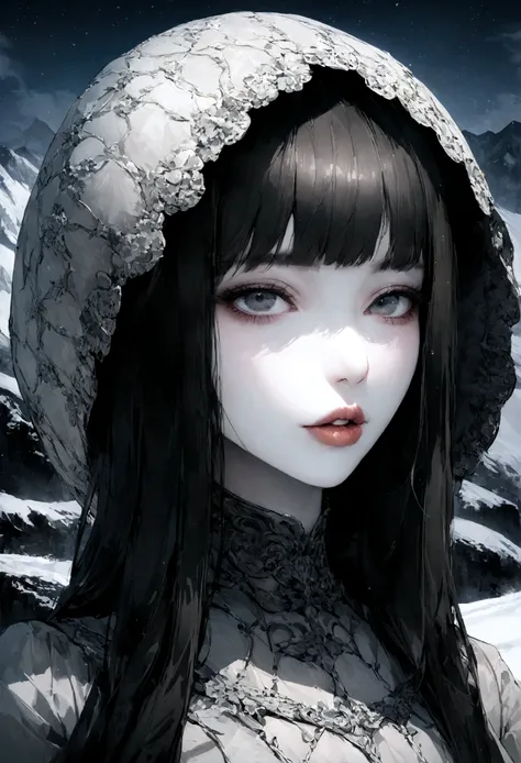 Yukionna artwork, Eye close-up. Beautiful Japanese Women, Pale skin -  SeaArt AI