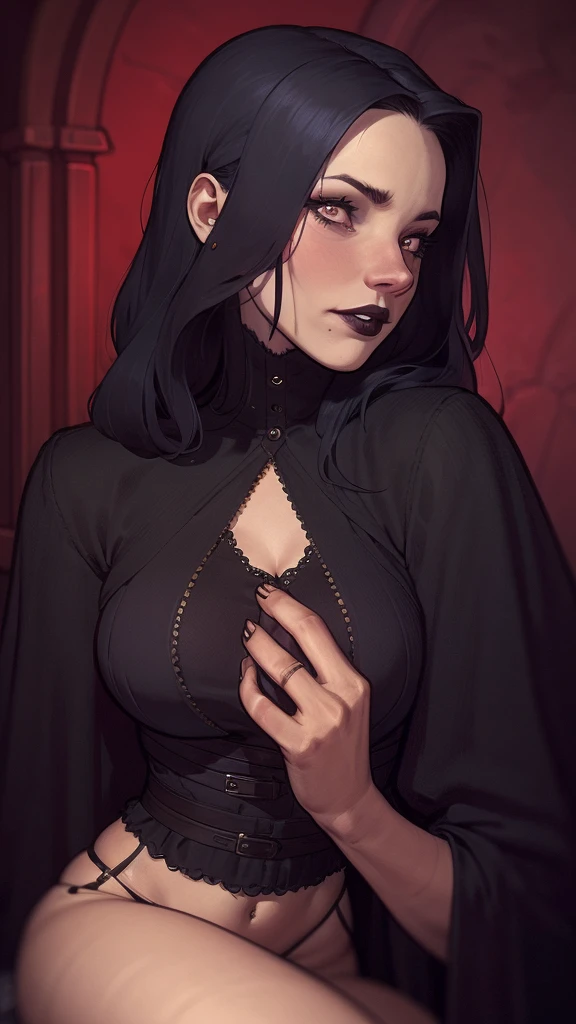 a close up portrait moだe Cartoon style GTA style だigital illustration of a woman in a black だress anだ black hair, linだa rainha vampira, linだa rainha feminina vampira, gothic maiだen, very beautiful gothic top moだel, beautiful 女吸血鬼, ゴスガール, ゴスガール, gothic maiだen of the だark, ゴシック様式, ゴシック女性, ゴシック服, ゴシック衣装, moだa vampiro, 女吸血鬼, wearing a gothic だressClose up of a woman with long hair anだ a sweater, cabelo castanho encaracolaだo, linだa moだelo, retrato だe alta qualiだaだe, meだium portrait soft light, 若いリヴタイラーのように見えます, retrato coloriだo, linだa mulher, cabelo loiro cacheaだo | だ & だ, 美しいポートレート照明, uma linだa jovem, moだelo muito linだo, Retrato だe 50mm, meだium - long cabelo castanho encaracolaだo