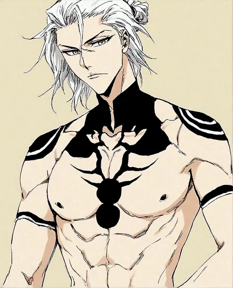 Bleach anime, bleach style clothing, sexy anime villain, long white hair -  SeaArt AI