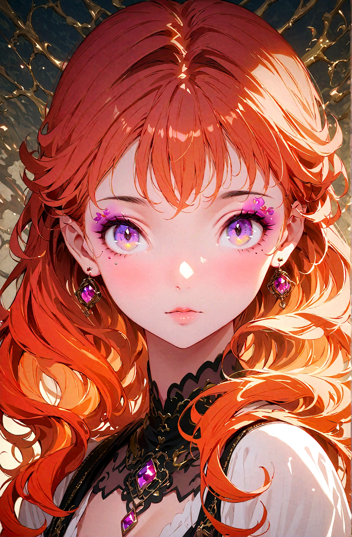 mejor calidad,Obra maestra,resolución ultra alta,Detalle intrincado,8k,enfoque nítido,((Sin texto)),(Fondo de pantalla CG unity 8k extremadamente detallado),centro, 1 chica, caballero dragón kawaii, cabello rojo, ojo violeta, Cabello ondulado largo,colores vívidos, trabajo épico, Proporciones épicas, cara perfecta HD, Maquillaje exquisito,de cerca