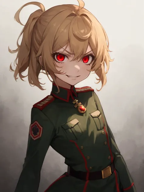(masterpiece, best quality: 1.1), 1girl solo, tanya, 1girl, solo, , flat chest, small breasts, curvy, military, military uniform...