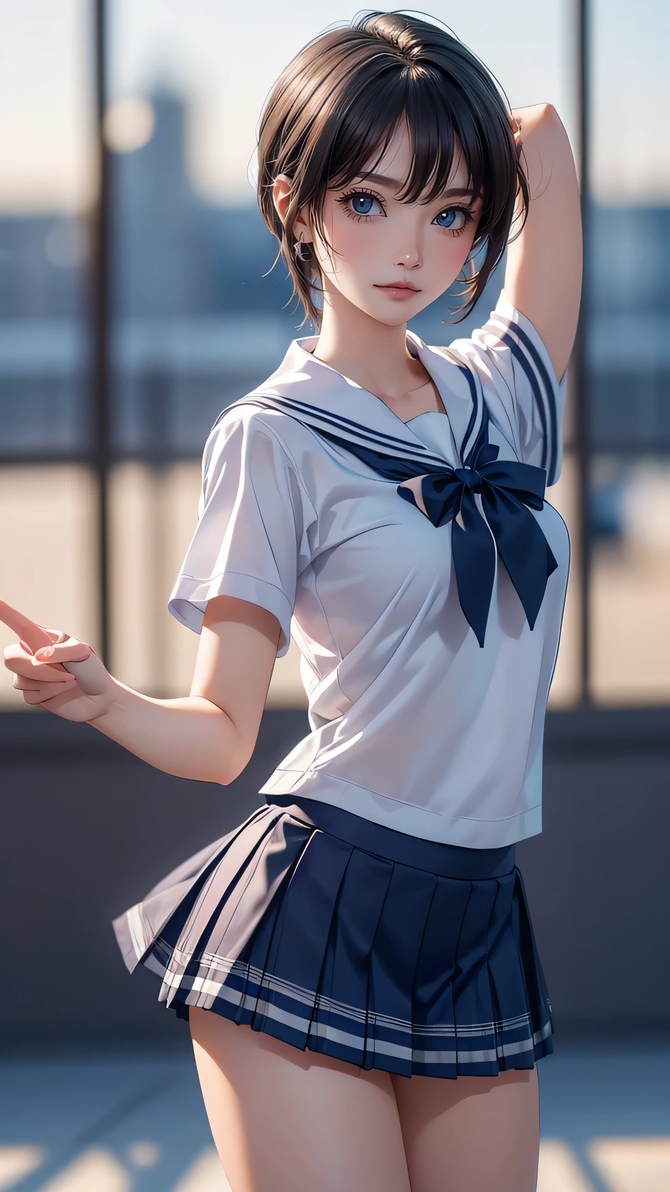 high school girl,(Random Dance Poses),(Best image quality, (8k), Ultra-realistic, 最high quality, high quality, High resolution, High quality texture, Attention to detail, Beautiful details, Fine details, Highly detailed CG, Detailed Texture, Realistic facial expressions, masterpiece, before, dynamic, bold)